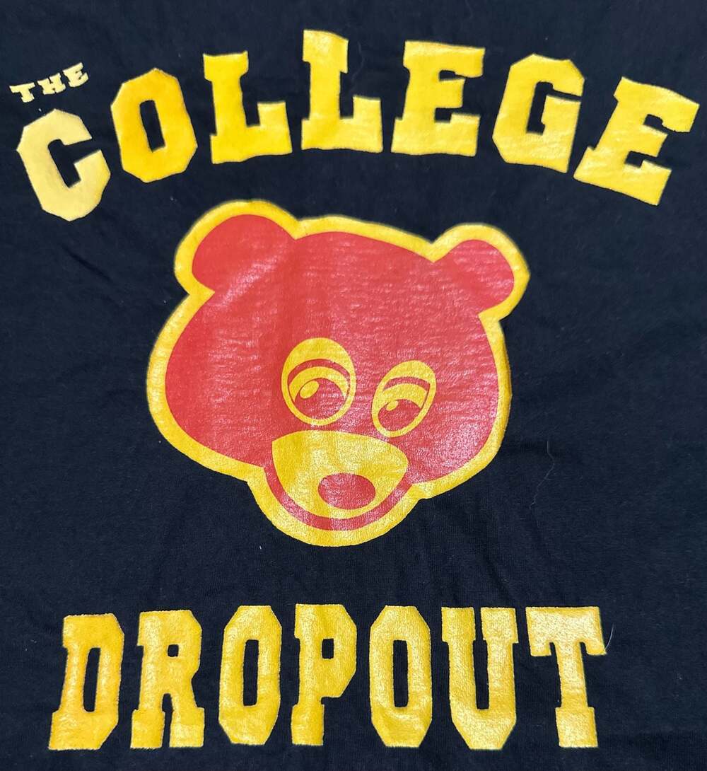 Kanye West The College Dropout Bear Graphic T-Shirt Size 2XL
